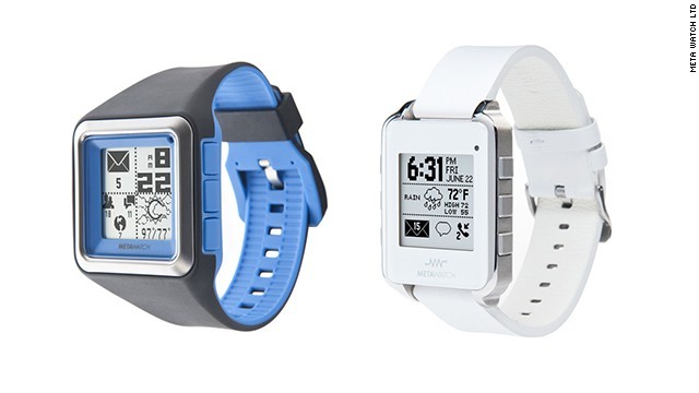 メタウオッチはレトロな外観ながらスマホとの連携が可能だ＝Meta Watch Ltd.から