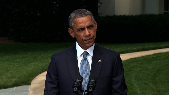 オバマ米大統領。ガザへの人道支援を表明した