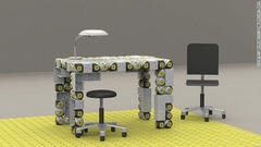 「ルームボット」を利用した家具＝ＥＰＦＬバイオロボティクス研究所提
