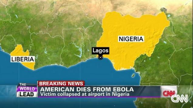 米国籍を持つリベリア財務相幹部が渡航先のナイジェリアでエボラ出血熱を発症し死亡