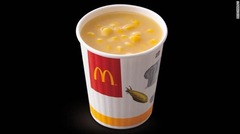 台湾のマクドナルドのコーンスープ＝同社提供