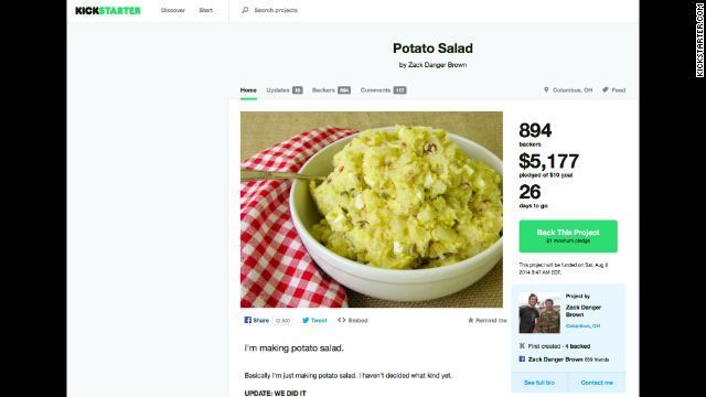 ポテトサラダ作りの資金集めが話題に＝KICKSTARTER.COMから