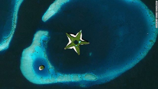 星型をした水上ホテル「グリーンスター」＝ダッチ・ドックランズ提供