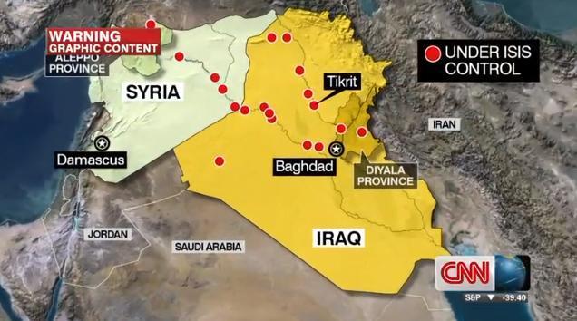 イスラム国はイラク、シリア両国で勢力を拡大している