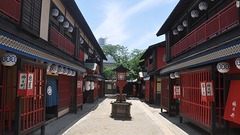 東映太秦映画村には江戸時代の遊郭、吉原通りが再現されている