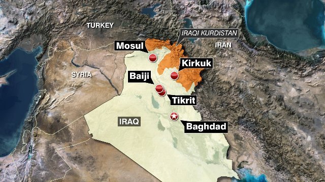 イラク軍とクルド人部隊が同国北部にあるモスルダムを奪還した