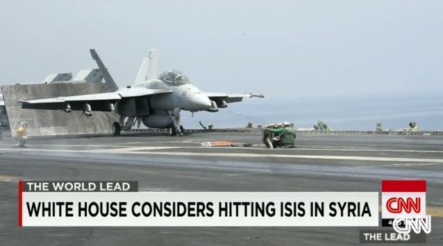 米高官はシリアの「イスラム国」拠点への空爆の可能性も排除しないと言及＝米海軍提供