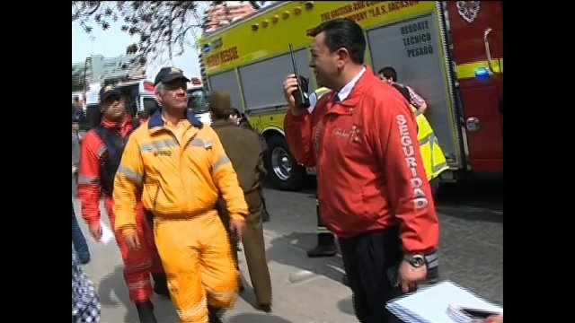 チリ首都の地下鉄で爆発があり、負傷者が出た＝CNN Chile提供