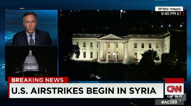 オバマ大統領はシリア領内のＩＳＩＳ拠点への空爆を辞さないと発言していた