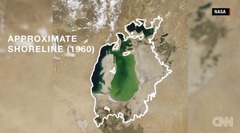 １９６０年の湖岸は白線の部分だった