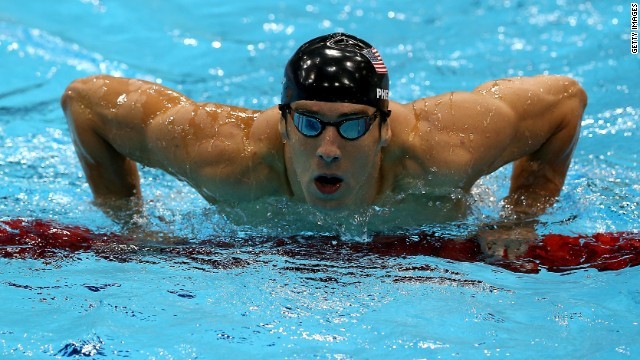 同選手は五輪の競泳で通算１８個の金メダルを獲得