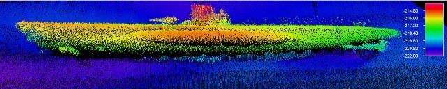 米海洋大気局がＵボートの残骸を発見＝NOAA & SRI International提供
