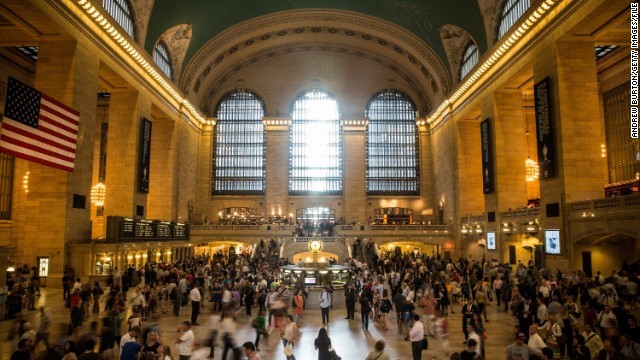 ニューヨークのグランドセントラル駅。今回の調査ではＮＹ市が最も安全性が高いと評価された