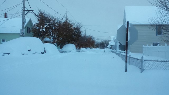 ニューヨーク州バッファローも大雪に見舞われた