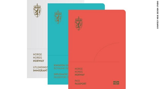 ノルウェーで新しく導入されるパスポートのデザイン