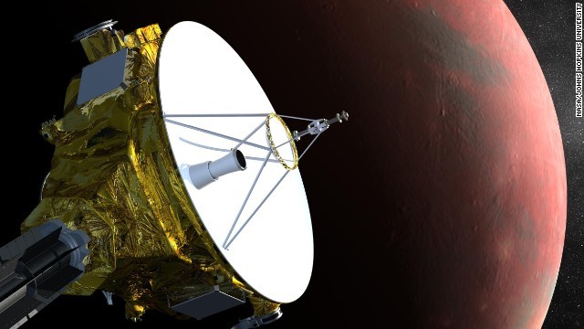 探査機「ニューホライズンズ」が冥王星に接近＝NASA/JOHN HOPKINS UNIVERSTIY提供
