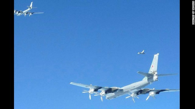 ロシア軍機による欧州空域の飛行が増えている。写真はオランダ軍が緊急発進した様子＝４月、MINISTRY OF DEFENSE提供