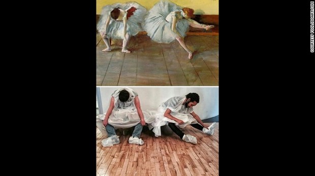 エドガー・ドガ作「Two Ballet Dancers(二人の踊り子)」(1879年頃)