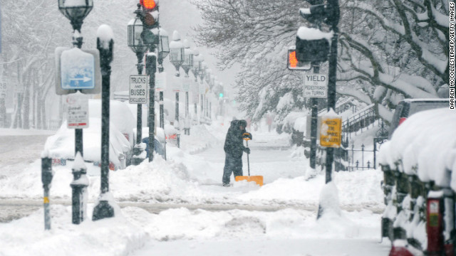 ボストンでの２月の降雪量が過去最高に