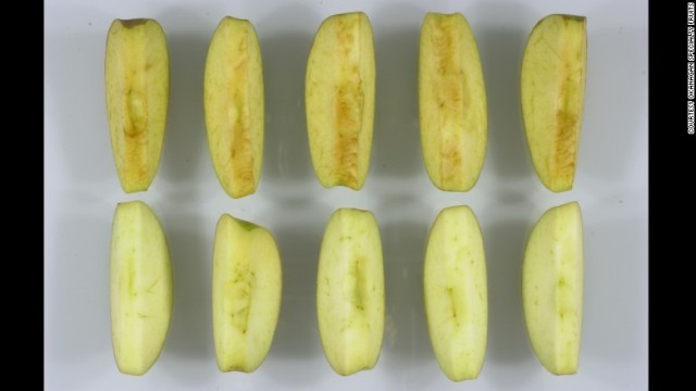 下が変色しない遺伝子組み換えリンゴ