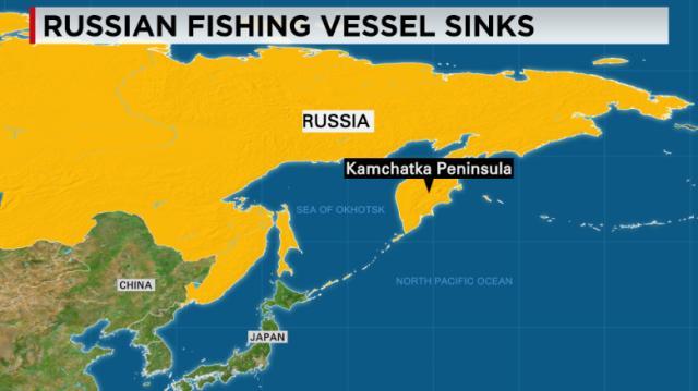 ロシア沖で漁船が沈没し、多数の死者が出ている