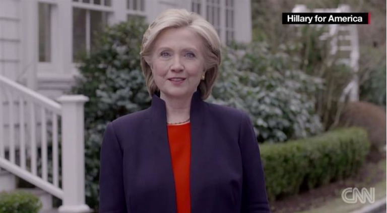 出馬表明したヒラリー・クリントン氏＝Hillary for Americaから