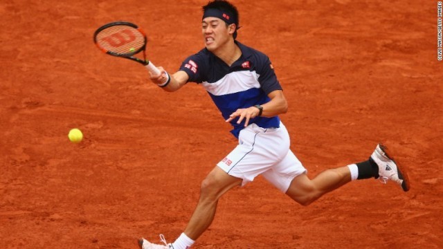 ベスト８進出を果たした錦織圭