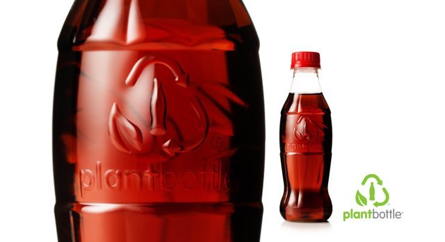 コカ・コーラが発表した植物由来素材１００％の「プラントボトル」＝Coca-Cola