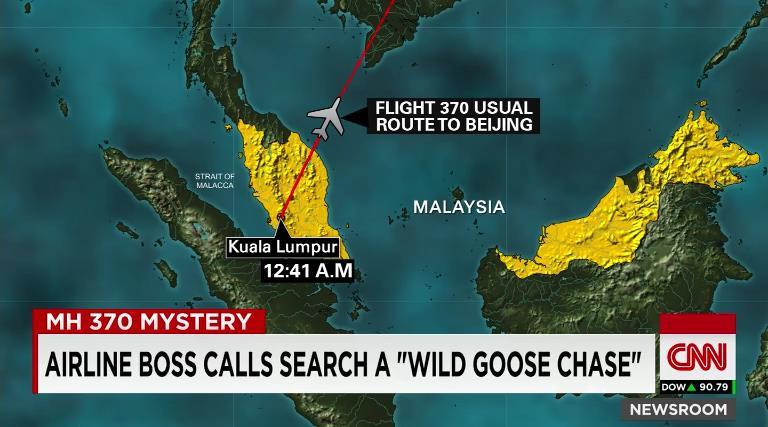 ２３９人を乗せ消息を絶ったマレーシア航空３７０便の行方は不明のまま