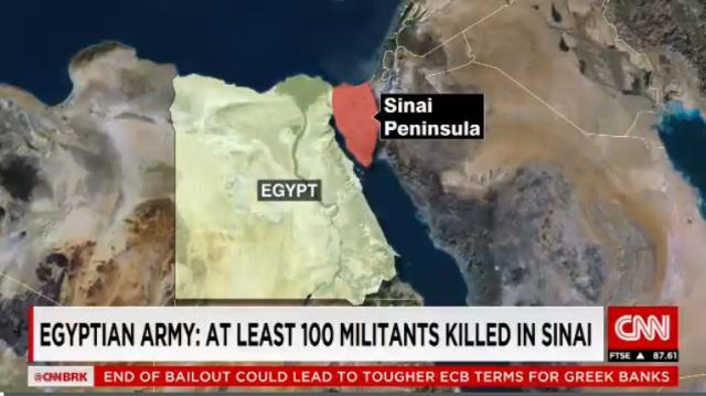 シナイ半島でＩＳＩＳによる襲撃があった