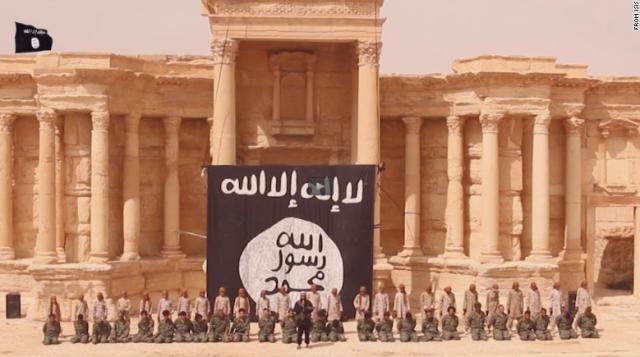 ＩＳＩＳが公開した映像の一場面＝ＩＳＩＳ