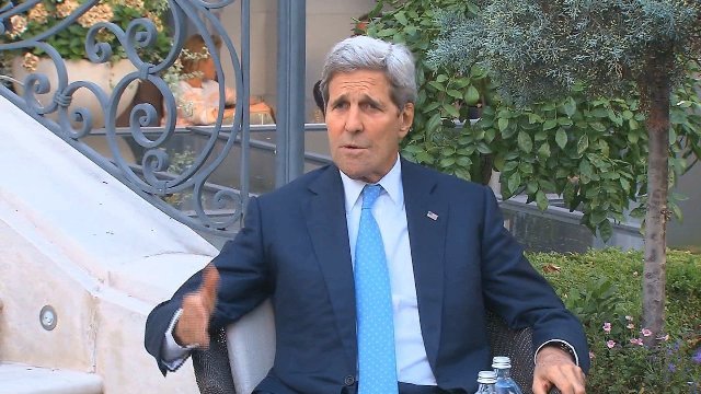 イランのザリフ外相との会談後、ケリー米国務長官は交渉進展への手ごたえを口にした