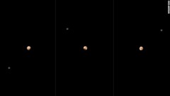 ６月２３～２９日撮影した冥王星とカロン