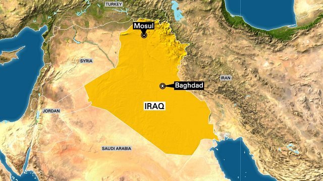 イラク首都バグダッド北郊の町で爆発物を積んだトラックが爆発