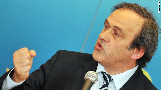 ＦＩＦＡ会長選に出馬するとみられるＵＥＦＡのプラティニ会長