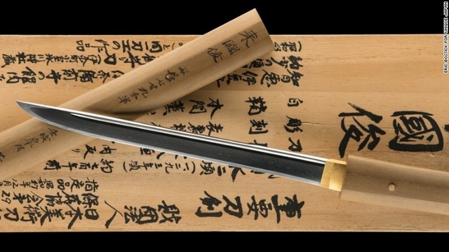 １３世紀の名工、来国俊によって作られた短刀。同氏の刀は現在、数本が国宝指定されている＝ERIC BOSSICK FOR UNIQUE JAPAN