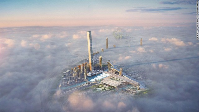 ５つの「世界一」を誇る複合施設の建設計画が発表された＝MEYDAN CITY CORPORATION