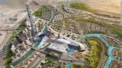 完成は２０２０年のドバイ万博までに間に合わせるという＝MEYDAN CITY CORPORATION