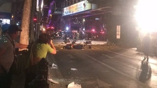 バンコクの中心街で爆発