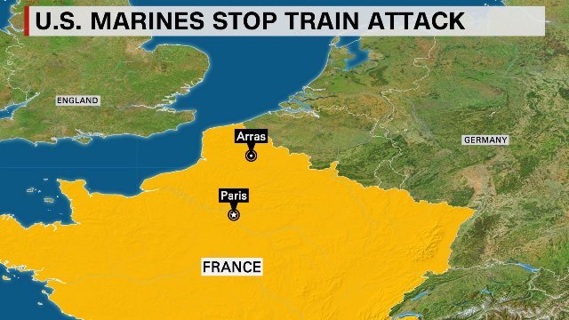 アムステルダム発パリ行きの高速列車内で発砲事件