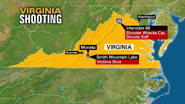銃撃事件はバージニア州モネタで発生した
