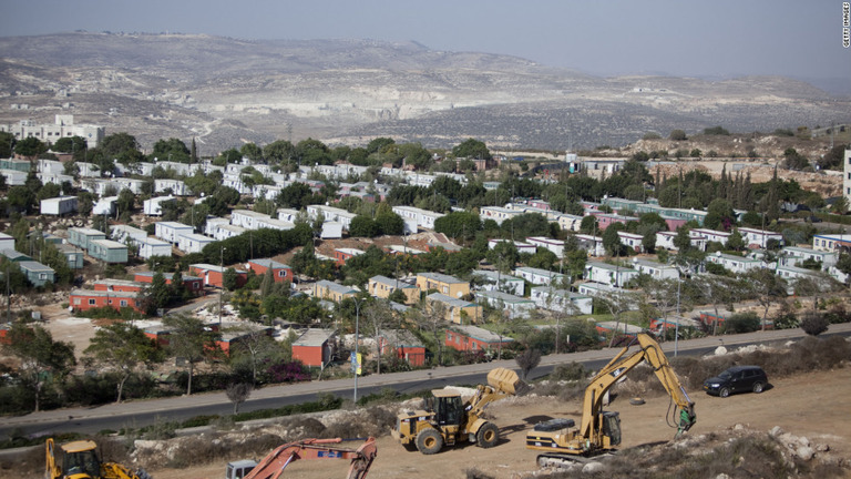 ヨルダン川西岸でのイスラエルの入植者住宅建設に抗議の声があがっている