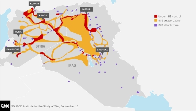 ＩＳＩＳの勢力範囲