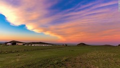 １０．魔法のような夕焼け