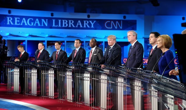 ９月に行われた共和党候補者らによるテレビ討論会
