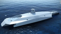 船形は３つの船殻を組み合わせ、時速５６０キロの魚雷を発射できる＝ＳＴＡＲＴＰＯＩＮＴ