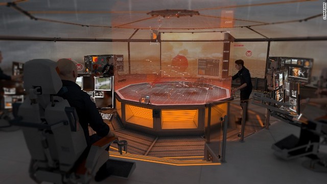3Dホログラフで投影された指令テーブル=STARTPOINT