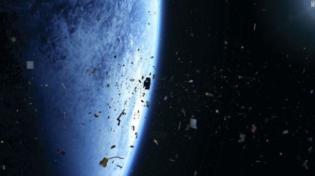 宇宙ゴミは宇宙飛行士だけでなく、地球にも脅威になる？（想像図）＝ESA