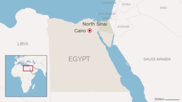 シナイ半島に拠点を置くＩＳＩＳ系組織の幹部がエジプト治安部隊との銃撃戦で死亡した