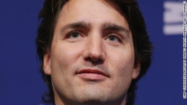 カナダのトルドー首相。難民受け入れを公約に掲げて選挙戦を制した
